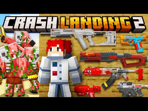 CRIEI UM ARSENAL DE ARMAS NO MINECRAFT - Crash Landing 2 - Ep.10