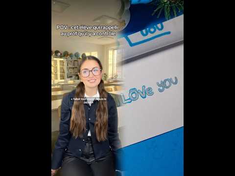 POV : cet élève qui rappelle au prof qu’il y a contrôle 😭🤍 #acting #pov #storytime