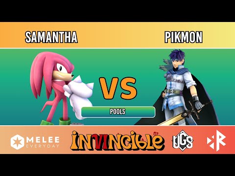 Invincible 6  -  Pools  -  Samantha(Knuckles) Vs. Pikmon(Ike)