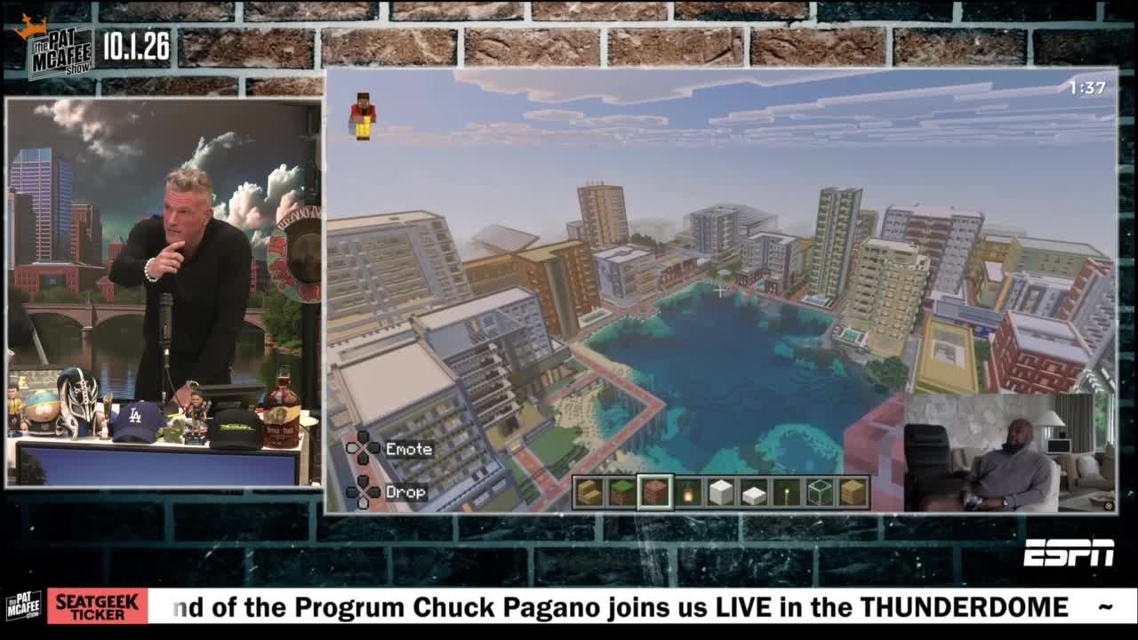 Mike Tomlin has the BEST MINECRAFT city ever?! 🤯 | The Pat McAfee Show
