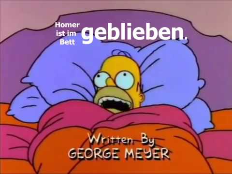 Perfekt mit sein (Simpsons, Harry Potter, Lord of the rings, Angry birds, Peter Pan)