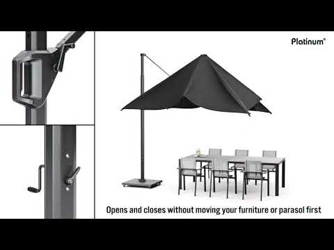 Parasol déporté télescope - Parasol haut de gamme