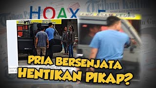 Hoax or Fact: Beredar Foto Seorang Pria Bersenjata Hentikan Pikap di Brebes