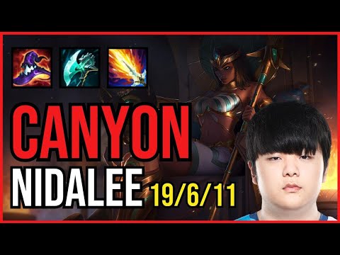 CANYON - NIDALEE vs. DR. MUNDO Jungle | KR GRANDMASTER | PATCH 11.2 | QUADRAKILL