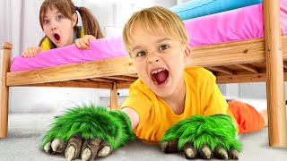 Histoire « Ce qui se cache sous le lit » pour enfants