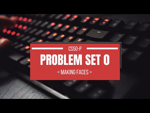 CS50-P | Problem Set 0 | Problem 3 - Making Faces Solution| Instructions with Solution Code