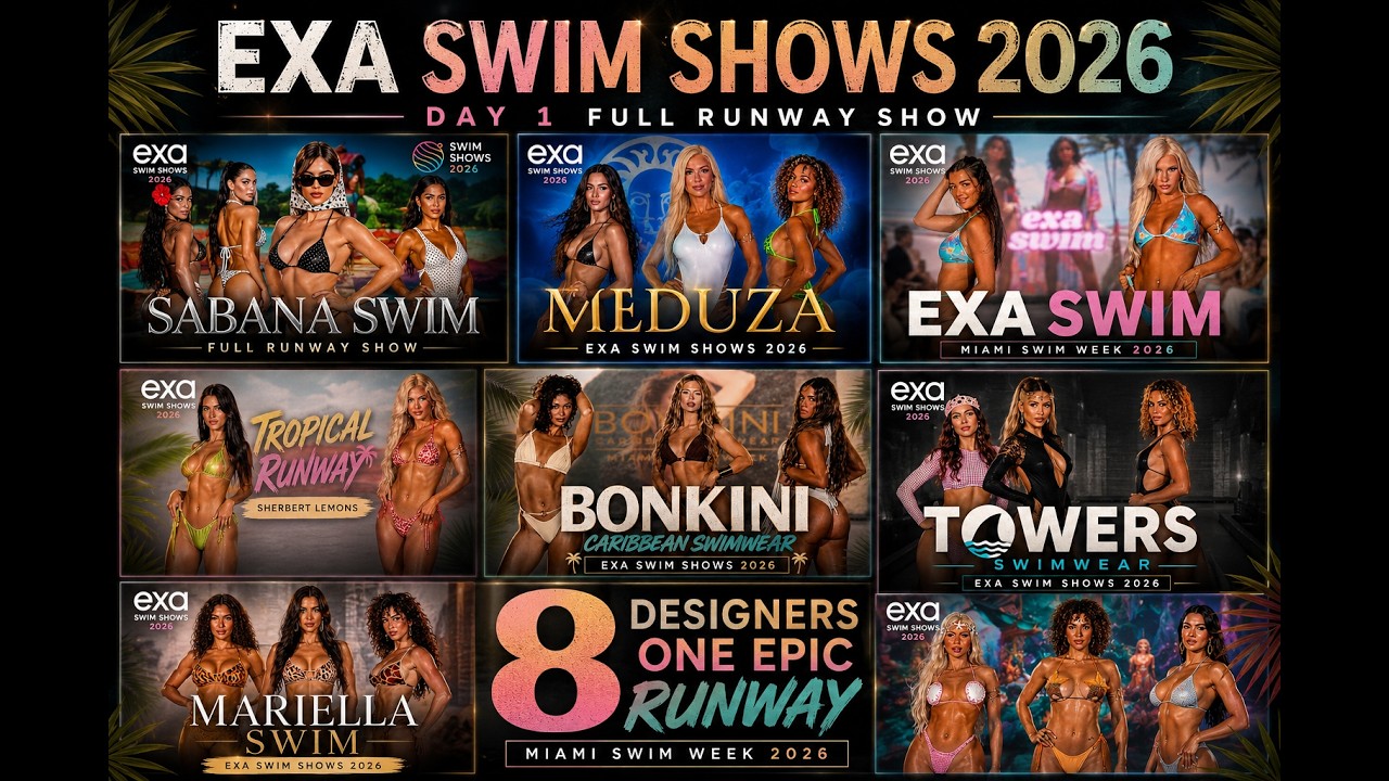 EXA SWIM SHOWS 2026 FULL RUNWAY SHOW | Miami Swim Week 2026 | All Designers Day 1