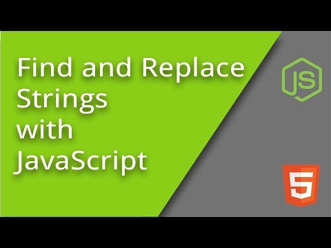 Find and Replace Strings with JavaScript