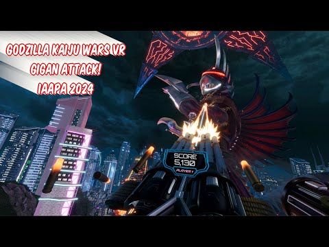 Fending Off The Gigan Attack In Godzilla Kaiju Wars VR (Raw Thrills)