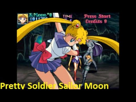 Pretty Soldier Sailor Moon Arcade (1995) Sailor Moon / Full Playthrough