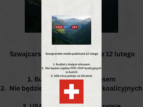 Szwajcarskie media publiczne 12 lutego