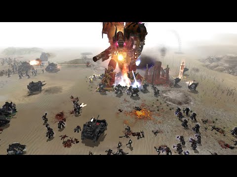 Black Templars & Death Korps of Krieg vs World Eaters - Survival - Unification Mod - Soulstorm
