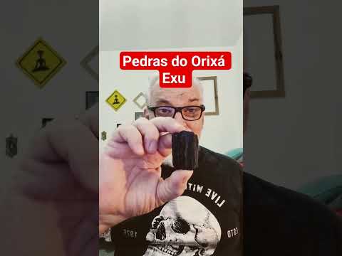 Pedras Orixá EXU  Turmalina Negra, Granada, Pirita, Hematita e Rubi  Protegem, traz Energia e Axé