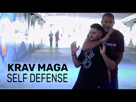 Krav Maga Self Defense: Rear Choke To Gain Control And Escape