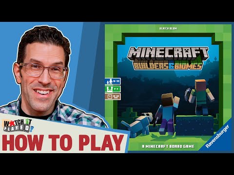 RAVENSBURGER stalo žaidimas Minecraft Builders &amp; Biomes (LT, LV, EE), 27088 video