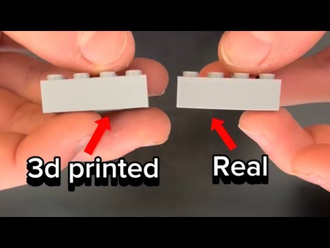 3d printed Lego vs. real Lego… which wins?