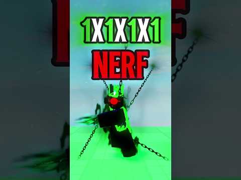 1x1x1x1 finally got a nerf (no hate) #roblox #forsaken #gaming #games #edit #fyp #shorts