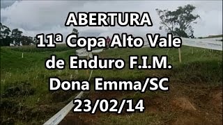 preview picture of video 'Abertura 11ª Copa Alto Vale de Enduro F.I.M. - Dona Emma/SC 23/02/14 Part4'