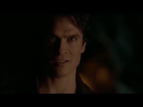 The Vampire Diaries 7x22 FINALE Damon hears Elena's voice, Denzo get taken by the thing in the vault