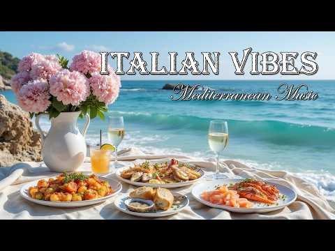🎶 Italian Vibes & Mediterranean Music 🌊 3+ Hours Scenic Amalfi Coast & Lake Como Relaxation 4K