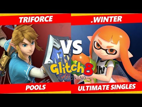 Glitch 8 SSBU - Triforce (Link) Vs. .Winter  (Inkling ) Smash Ultimate Tournament Pools