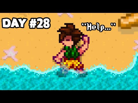 I Spent 30 Days On a Deserted Island In Stardew Valley.