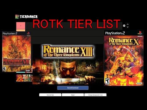 Romance of the Three Kingdoms Tier List