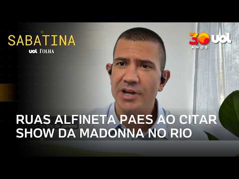 Douglas Ruas alfineta Paes e diz que não precisa de governador para cuidar de show da Madonna