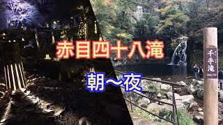 【三重県】赤目四十八滝を１日楽しむ！紅葉🍁滝！ライトアップ！そして食事！あんま関係ないけど！