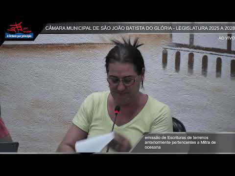 55ª Sessão Ordinária da Câmara Municipal de Glória - 02/03/2026