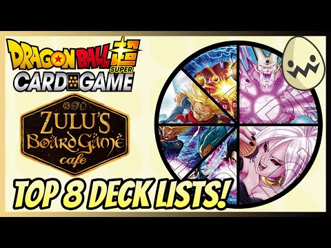 Dragon Ball Super Card Game: Top 8 Deck Lists! Zulu Games' BT20 Win-A-Box!