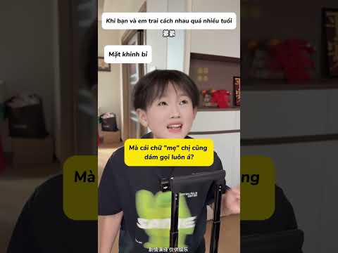 Khi chị em cách nhau quá nhiều tuổi🤣 #trending #shorts