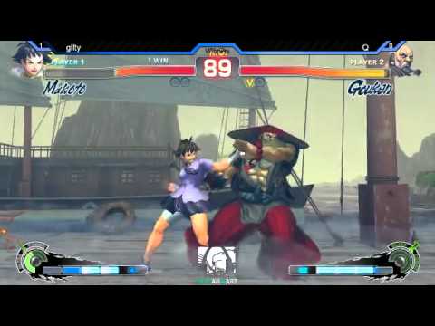Gllty (Makoto) vs Q (Gouken)
