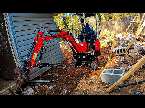 Tree Roots Destroyed the Foundation..  my abandoned house EP.14