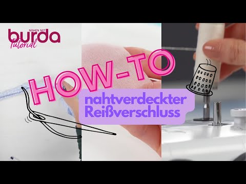 Nähen mit Burda: How-To nahtverdeckter Reißverschluss
