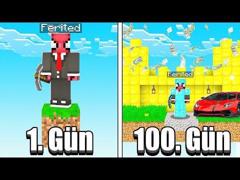 100 GÜN HAYATTA KALMAK 🏕️ - Minecraft