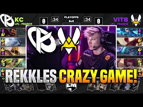 REKKLES CRAZY GAME! - KC vs VIT GAME 1 EUROPEAN MASTER SEMIFINALS