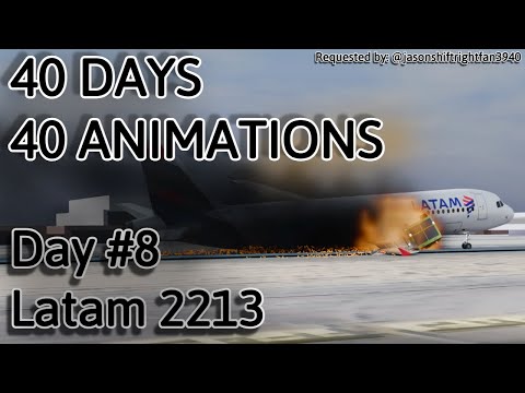 8/40 LATAM 2213 Crash Animation #8 | 40 Days 40 Animations