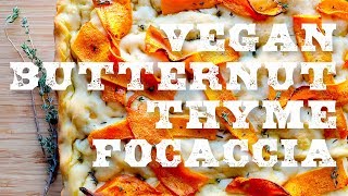 Butternut Thyme Focaccia Bread Recipe Testing (Vegan Thanksgiving Side Dish)