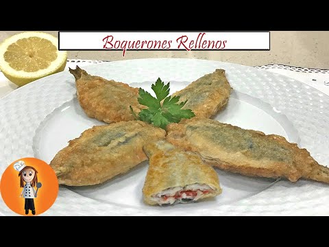 Boquerones Rellenos de Jamón y Pimientos | Receta de Cocina en Familia