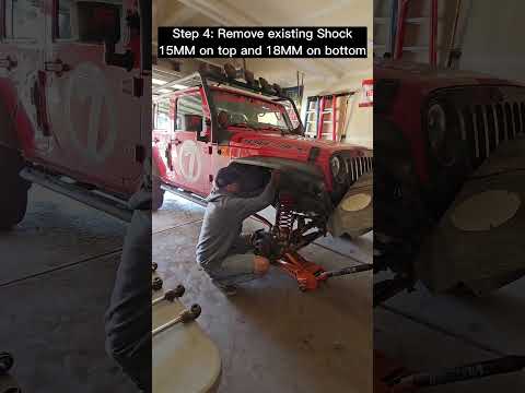 Installing front Fox 2.0 shocks to a Jeep Wrangler JKU