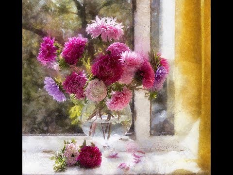 ОНЛАЙН ОТКРЫТЫЙ МАСТЕР-КЛАСС МАСЛОМ - АСТРЫ