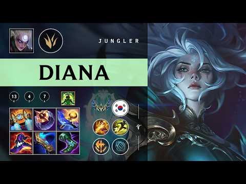 Diana Jungle vs Nidalee - KR Challenger Patch 26.04