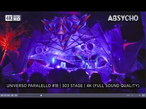 🌴 ABSYCHO LIVE @ Universo Paralello #18 2024/25 | 303 Stage | Full Set 4K | High Sound Quality 🌌🔊