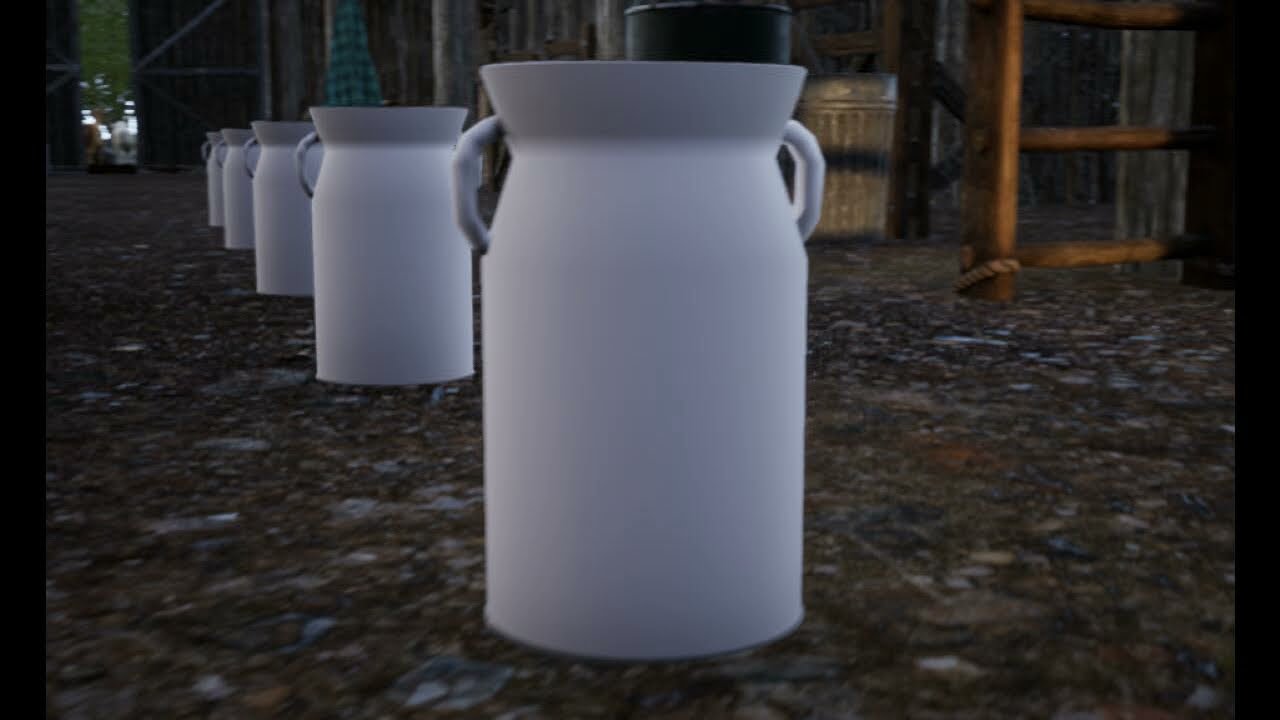 Metallic milk jug 3D Model