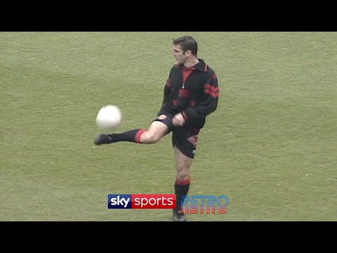 Eric Cantona shows off his skills
