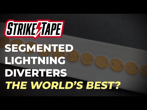 Segmented Lightning Diverter Strips - StrikeTape by Weather Guard Lightning Tech