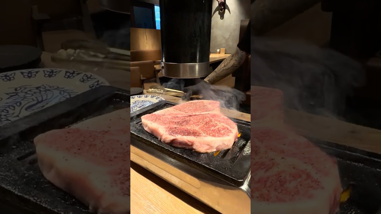 Wagyu T Bone on a Yakiniku Grill 🥩 Osaka