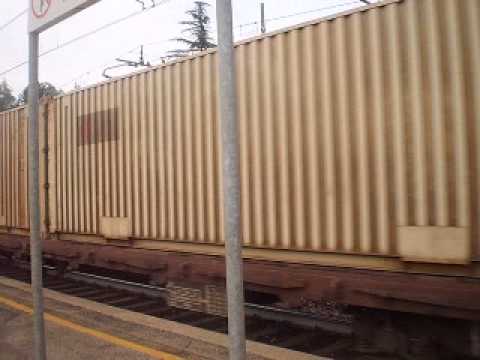 Treno Merci con E656 Livrea old in transito a Monzuno-Vado