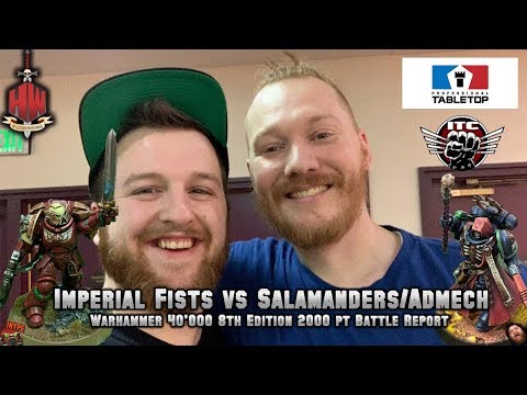 Imperial Fists vs Salamanders / AdMech @ProTableTop Warhammer 40K Battle Report